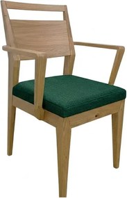 Moderná jedálenská stolička EV s pod-rúčkami a textilným sedákom, 57x55x90 cm Urban 11