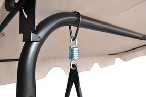 Záhradná hojdačka Barbara - čierna / taupe