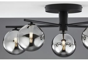 Jupiter 2048 - Prisadený luster PRATO 5xG9/14W/230V čierna/dýmovo sivá