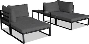 Autronic BONTEC Záhradná zostava, kov, látka, sivá, AZ-L1761 GREY Farba: Šedá