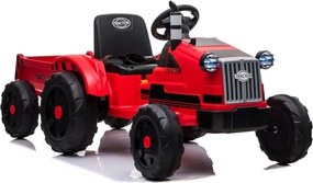 LEAN CARS Batériový traktor s prívesom CH9959 Red