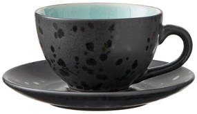 Čierne šálky z kameniny v súprave 4 ks 240 ml Black/Mix – Bitz