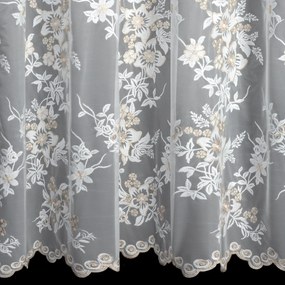 ZÁCLONA NA KRÚŽKOCH ALIRA 300X250 CM VZOROVANÁ