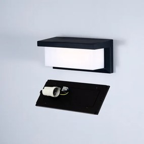 Brilagi - Vonkajšie nástenné svietidlo BRICKY 1xE27/60W/230V čierna IP54