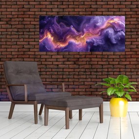 Obraz - Fialová hmlovina (120x50 cm)