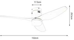 ZEVENTI - LED stropný ventilátor PADUA LED/18W/230V Wi-Fi Tuya čierny + diaľkový ovládač