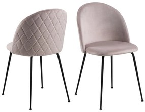 Štýlová jedálenská stolička Alexandre, svetloružová