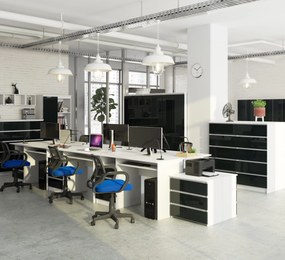 PC stolík Bronte (biela + lesk grafit). Akcia -19%. Vlastná spoľahlivá doprava až k Vám domov. 1128515