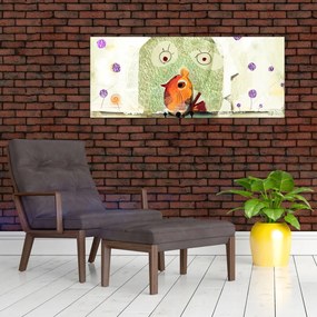 Obraz - Duša vtáčika (120x50 cm)
