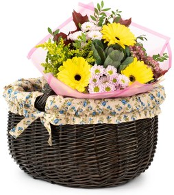 Nákupný kôš prútený Gardenie III.š. 42 x hl. 34 x v. 23 / 36(cm)