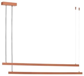 Argon 8837 - LED Luster na lanku MIAMI LED/74W/230V 3000K hnedá