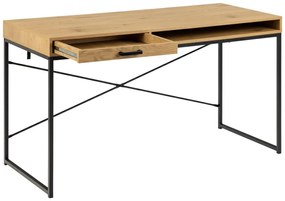 Actona Písací stolík Seaford 140 - dub divoký / čierna