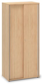 Vysoká skriňa ProOffice, posuvné dvere 80 x 45 x 178 cm, divoká hruška