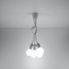 Luster na lanku DIEGO 5xE27/60W/230V