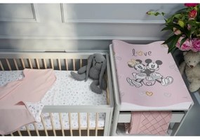 CebaBaby -  Prebaľovacia podložka s dvojhranná COSY DISNEY 50x70 cm ružová