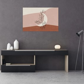 Obraz - Boho listy N⁰2 (90x60 cm)