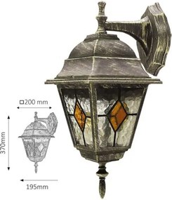 Outdoor nástenná lampa Tiffany Rabalux 8181 MONACO IP43
