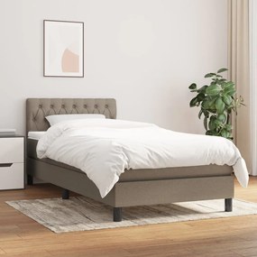 Boxspring posteľ s matracom sivohnedý 100x200 cm látka 3140277