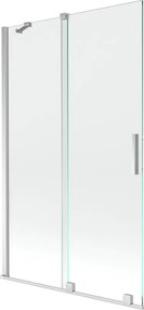 Mexen Velar posuvná vaňová zástena 2-dielna, 110 x 150 cm, transparentná, chrómová - 896-110-000-01-01