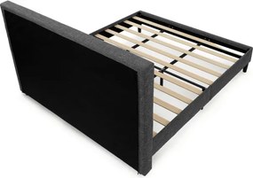 Manželská posteľ sivá 180x200 cm BED-M180 GREY2