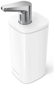 Biely oceľový dávkovač mydla 295 ml Pulse – simplehuman