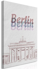 Artgeist Obraz - Berlin in Watercolours (1 Part) Vertical Veľkosť: 80x120, Verzia: Premium Print