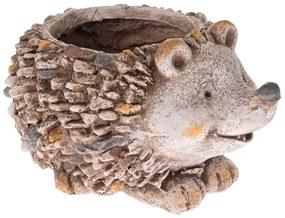 Keramický obal na kvetináč - ježko Krištof, 33,5 x 18,5 x 24 cm