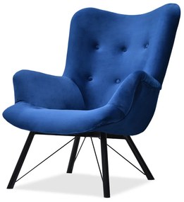 Relaxačné kreslo Dawntawn (tmavomodrá + čierna). Akcia -20%. Vlastná spoľahlivá doprava až k Vám domov. 1135671