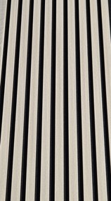 3D Drevené lamely na stenu na filci 255x46cm - Jaseň ARKTICKÝ