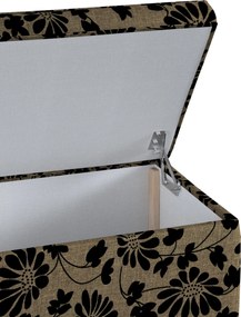 Truhlica čalúnená farba produktu béžová látka zapletaná, vzorované