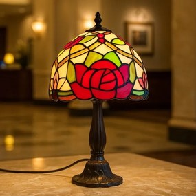 Brilagi - Tiffany vitrážová stolná lampa GARLAN 1xE14/40W/230V