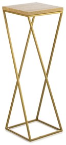 STOJAN NA KVETINÁČ LOFT7 70X24X24 CM ZLATÁ/HNEDÁ