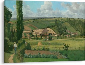 Obraz - Camille Pissarro, Landscape at Les Pâtis, Pontoise, reprodukcia (70x50 cm)