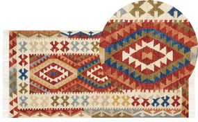 Vlnený kelímový koberec 80 x 150 cm viacfarebný OSHAKAN Beliani