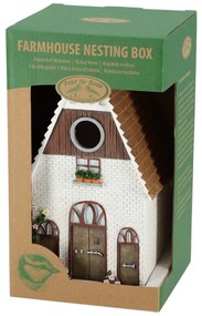 Biela búdka pre vtáčiky Esschert Design Farm House