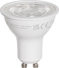 Sada 5 LED žiaroviek GU10 50 mm číra 7,5 W 800 lm 3000 K