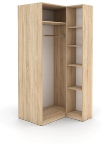 DREVONA Rohová skriňa dub sonoma BASIC 2DV ROH