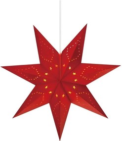 Červená závesná vianočná svetelná dekorácia Saturnus – Markslöjd