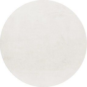 Kusový koberec Pouffy 5100 Cream kruh, 160x160 (priemer) kruh, biela, obývacia izba, Ayyildiz