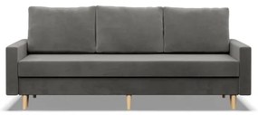 Trojmiestna rozkladacia sedačka BLANK Elegant svetlosivá
