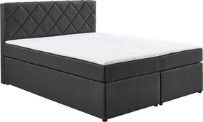 XXXLutz BOXSPRINGOVÁ POSTEĽ, 140/200 cm antracitová Boxxx - Online Only spálne - 002157008403
