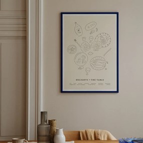 The Poster Club Plagát Delights at the Table by Isabelle Vandeplassche 50x70