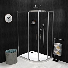 Gelco Gelco, SIGMA SIMPLY štvrťkruhová sprchová zástena 1200x900mm, R550, číre sklo, GS1290