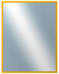 DANTIK - Zrkadlo v rámu, rozmer s rámom 70x90 cm z lišty PERLA žltá lesklá (2880)
