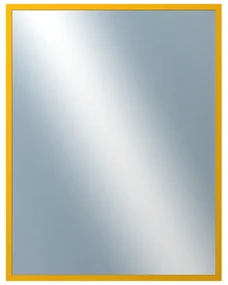 DANTIK - Zrkadlo v rámu, rozmer s rámom 70x90 cm z lišty PERLA žltá lesklá (2880)