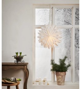 Biela vianočná svetelná dekorácia Star Trading Clipp, ø 60 cm