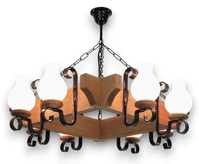Brilagi - Luster na reťazi QUEEN 8xE14/40W/230V buk