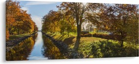 Obraz vodného kanálu (120x50 cm)