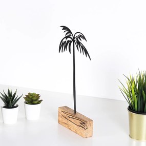 Kovová dekorácia Palm 35 cm čierna