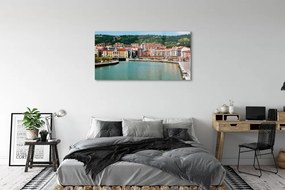 Obraz na akrylátovom skle Španielsko mesto horské rieky 125x50 cm